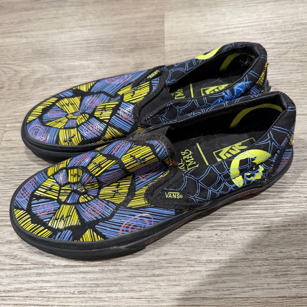 Vans Multicolor Spider Web Slip-Ons